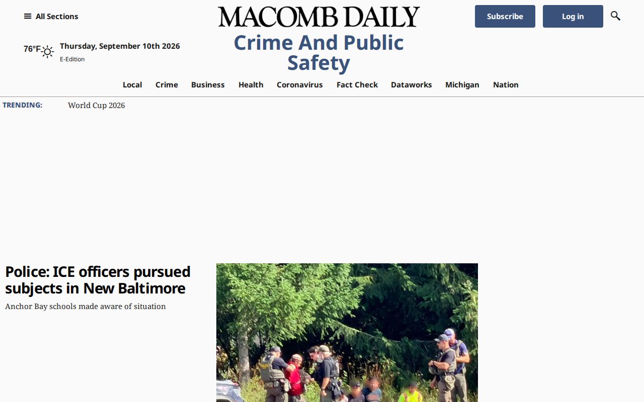 Macomb Daily local cops and courts news section
